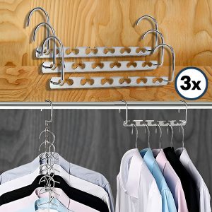 Terasest ruumi säästev riietehoidja (3 tk) | SNAPHANG