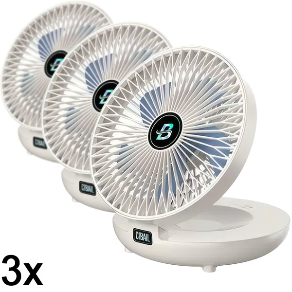 3x Kaasaskantav miniventilaator | AIRCOLIO