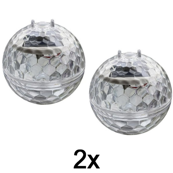 2x Päikesepatareiga Diskokera DISCOGLO – Elegantne ja Lõbus Valgustus Iga Ruumi Jaoks! | DISCOGLO