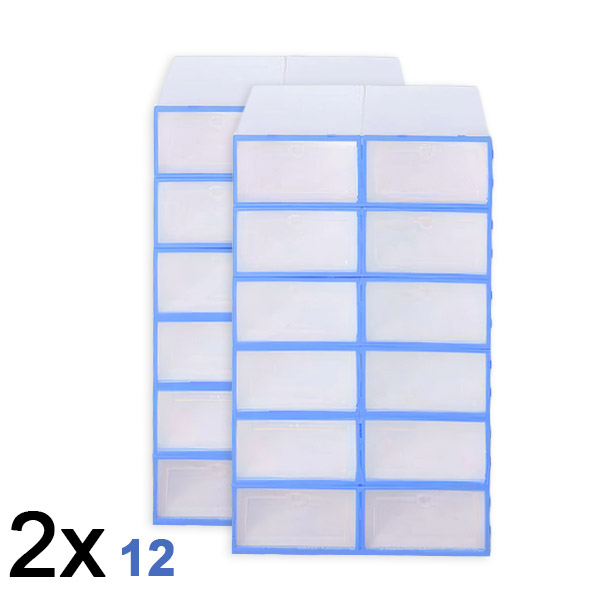 2x Plastikust kingade hoiukarp (12 tk) | SHOEZY