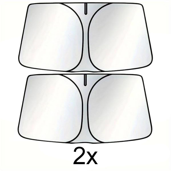 2x 4-kihiline kokkupandav auto päikesevari (145x80cm) | SUNDEO