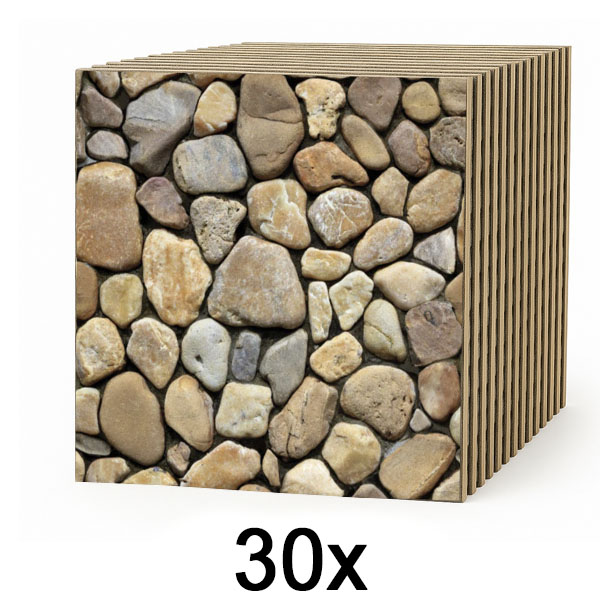 3x 3D kiviimitatsioonitapeet (10 tk) | STONEBLOCKS