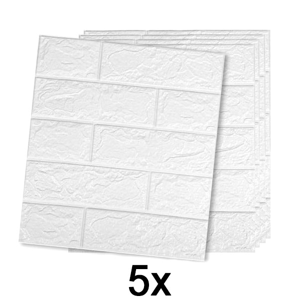 1x (5 tk) 3D-mustriga isekleepuv telliskivitapeet | BRICKSBY