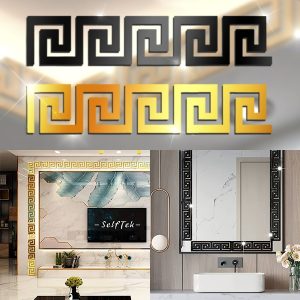 Elegantsed 3D peegli seinakleebised (10 tk) | GLOROB