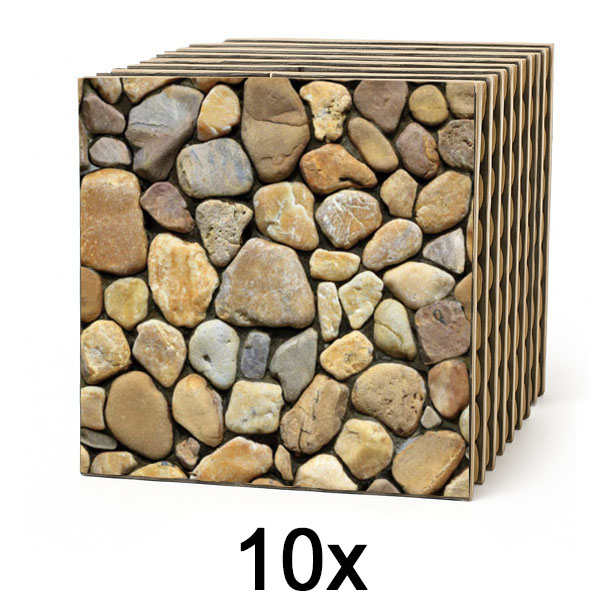 1x 3D kiviimitatsioonitapeet (10 tk) | STONEBLOCKS