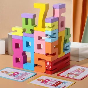 Montessori puidust numbriplokid (20 tk) | NUMBLOCK
