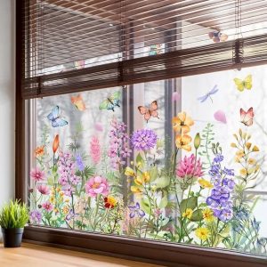 Elav lilleline aknakleebis | FLORASTIK